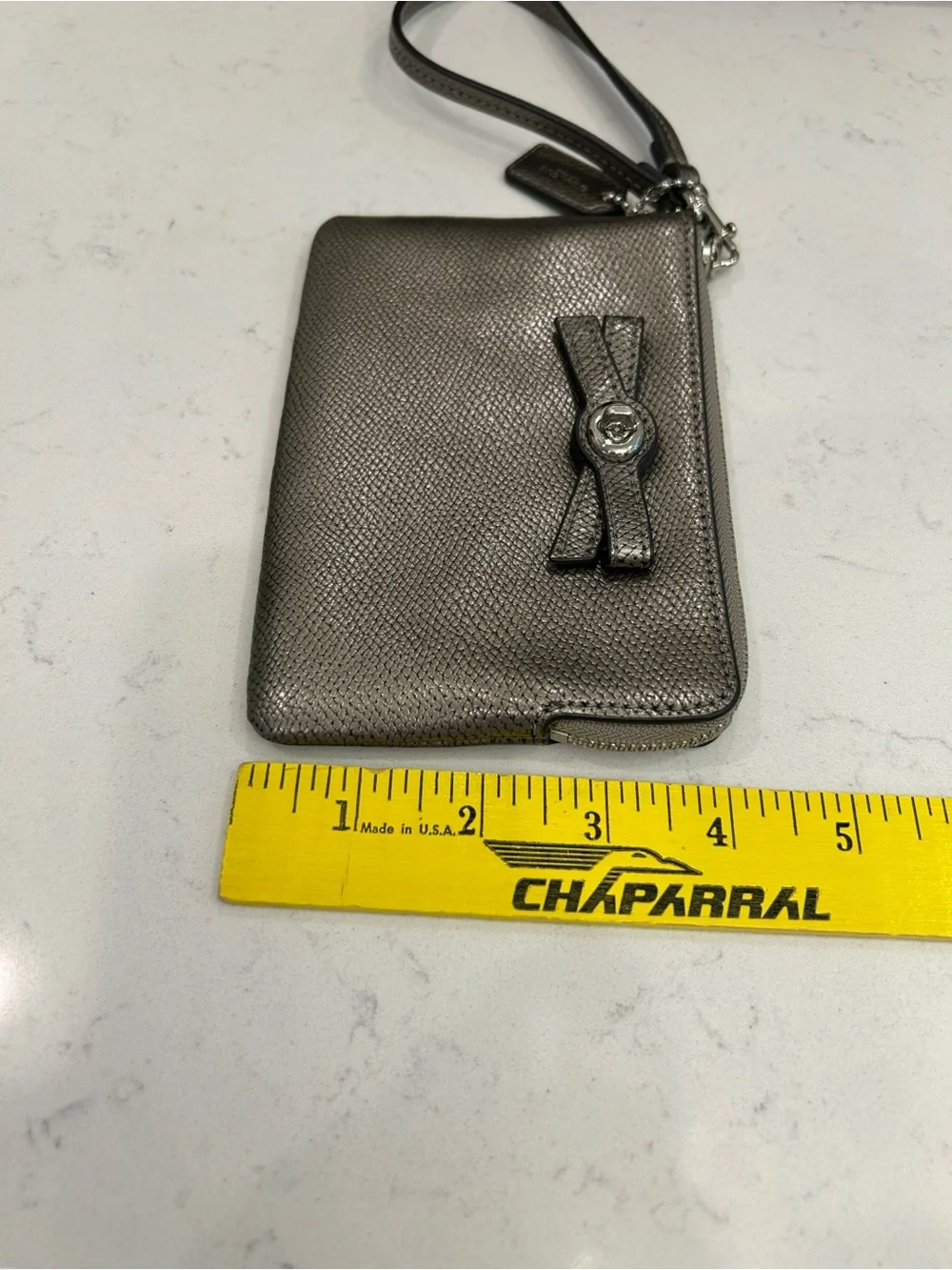 Coach SilverBow Wristlet Clutch